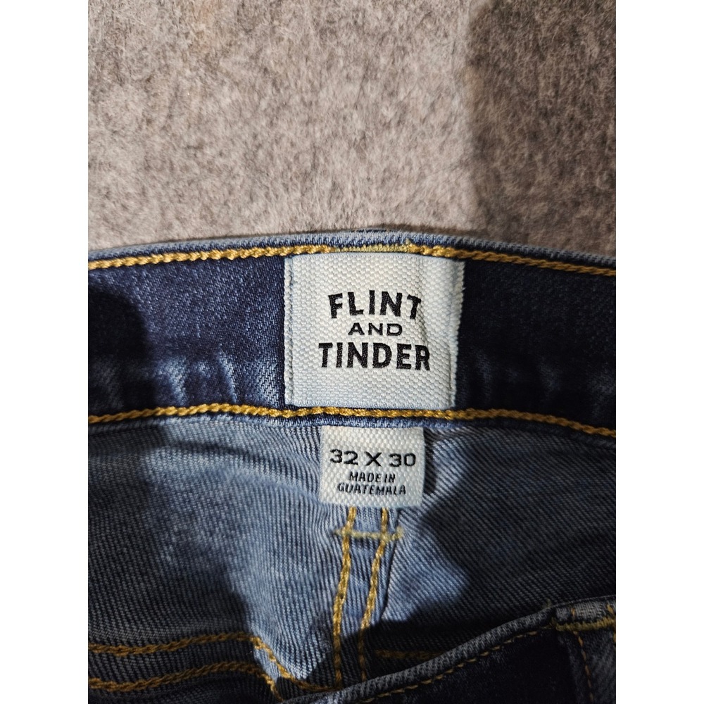 Flint and Tinder Jeans Women 32x30 Blue Slim Fit Candiani Denim - Picture 6 of 9